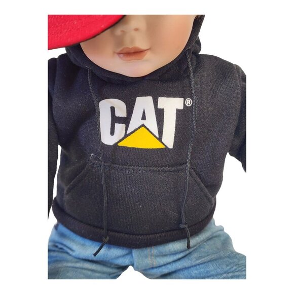 CAT Caterpillar Little Ryan Porcelain Doll 10" Vintage Farm Implement Collectibl - Picture 7 of 16